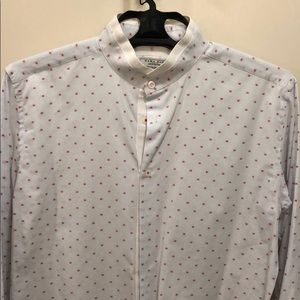 Zara man slim fit buttowndown w Mandarin Collar